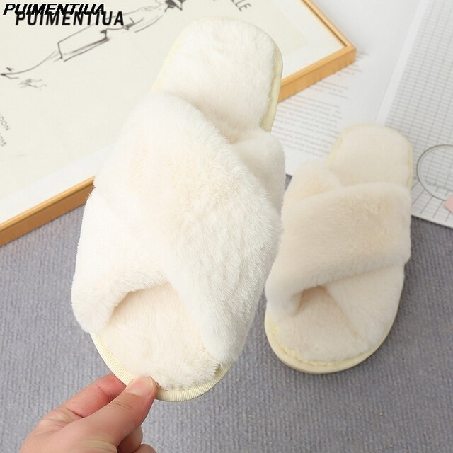 Flauschige Sommer-Hausschuhe für Frauen 2025