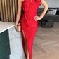 Cassy - Off-Shoulder Kleid mit Rüschensäumen