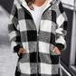WW | Karo-Hoodie-Jacke Für Frauen