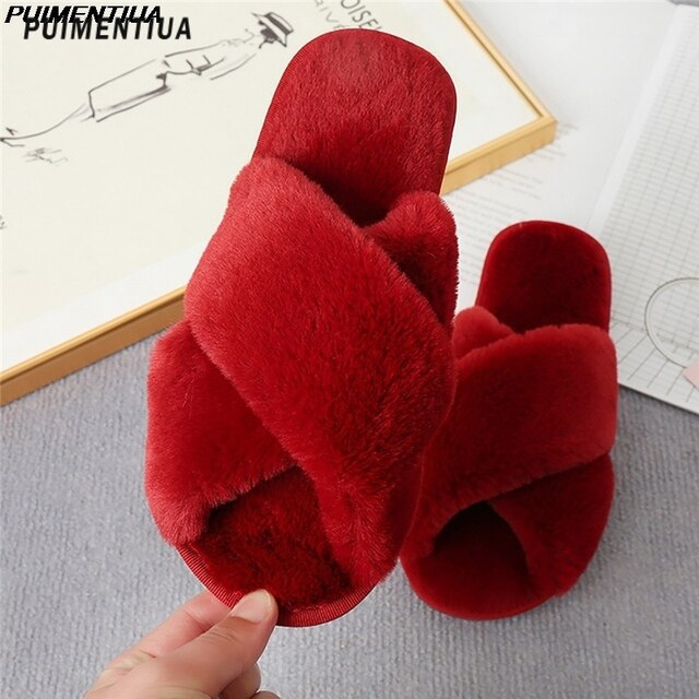 Flauschige Sommer-Hausschuhe für Frauen 2025