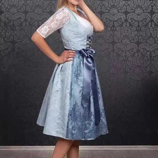 Traditionelles Klassisches Kleid Für Damen | Midi