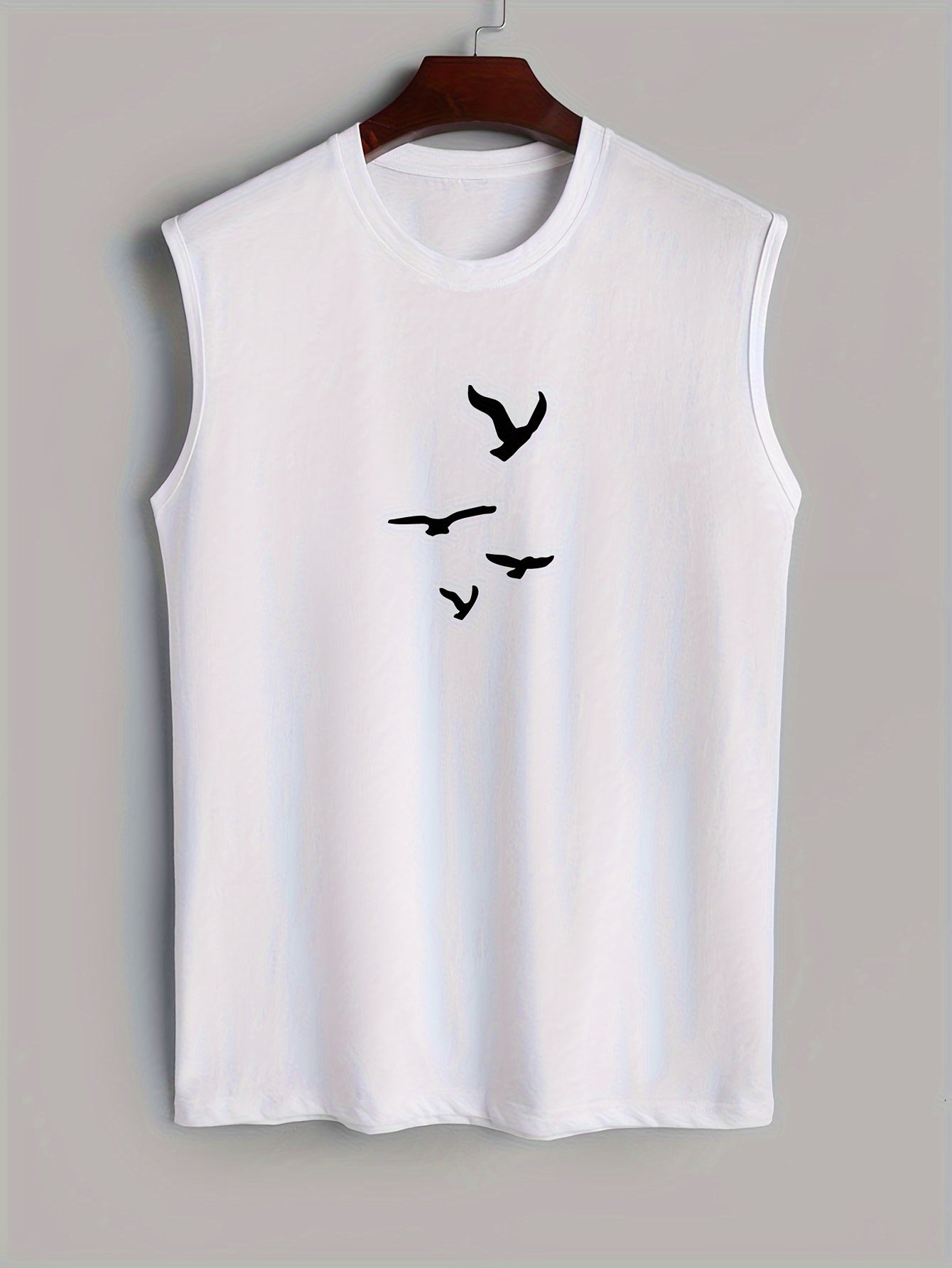 Ärmelloses Shirt mit Vogelprint Baumwolle Sommerlook - Noah (1+1 GRATIS)