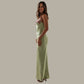 Ärmelloses Damen-Maxikleid mit Blumenstickerei für den Sommer