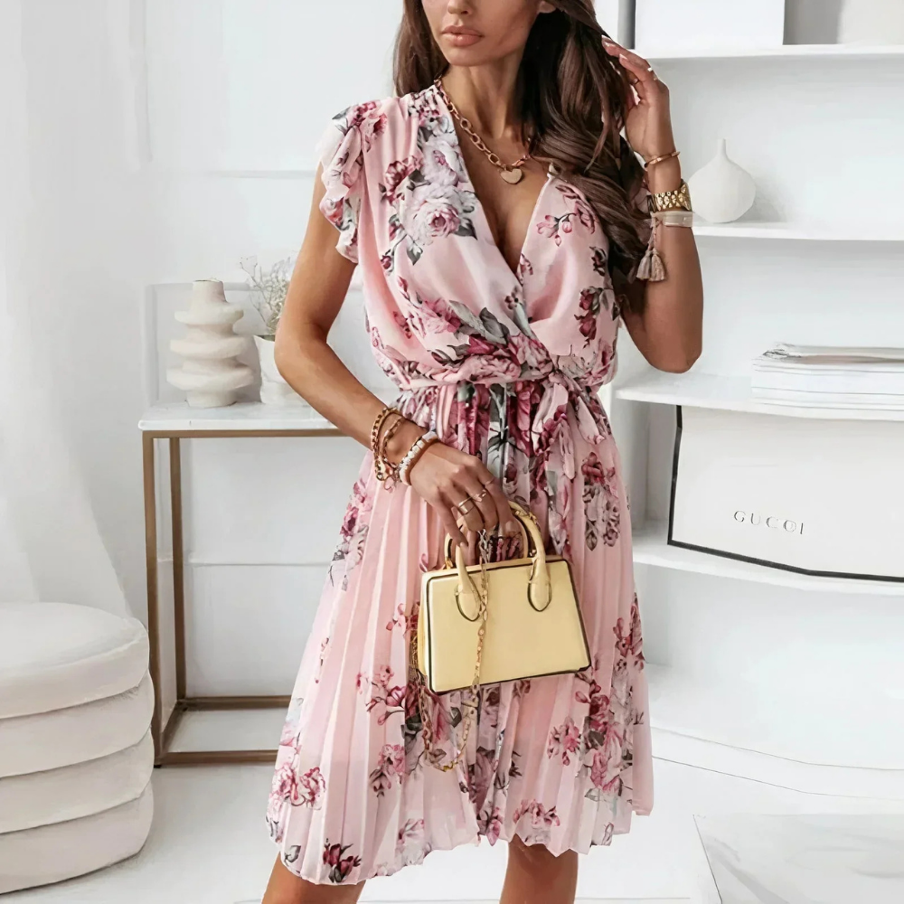 Liliana – Elegantes Blumen-kleid mit femininer Note