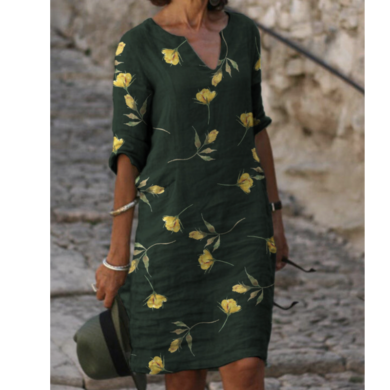 Sommerkleid Mit Halblangen Ärmeln Für Damen | Mini