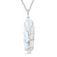 Stilvolle Kristall- und Lebensbaum-Edelsteinkette – Elara