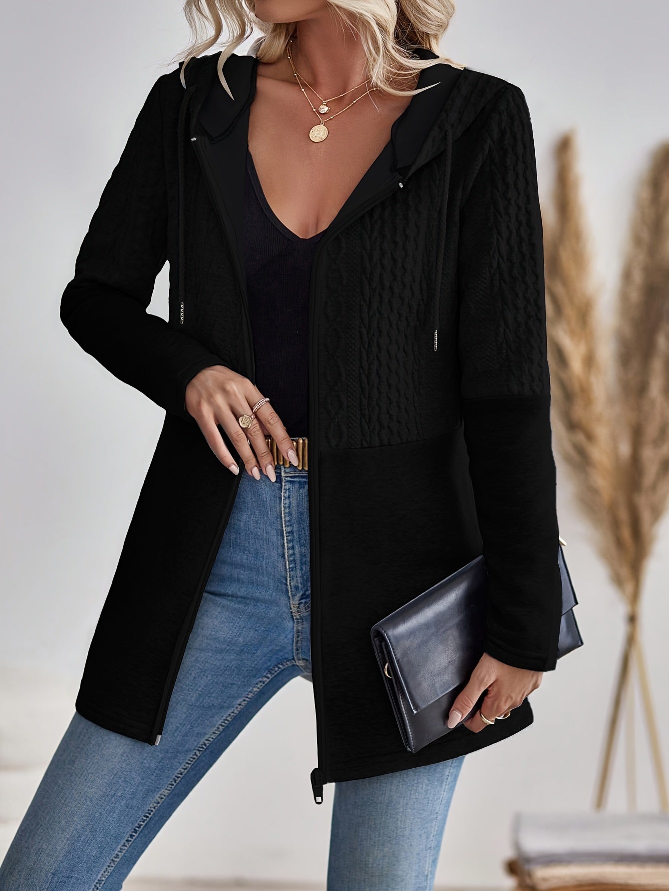 WW | Damen Kapuzen Sweatshirt mit Reißverschluss