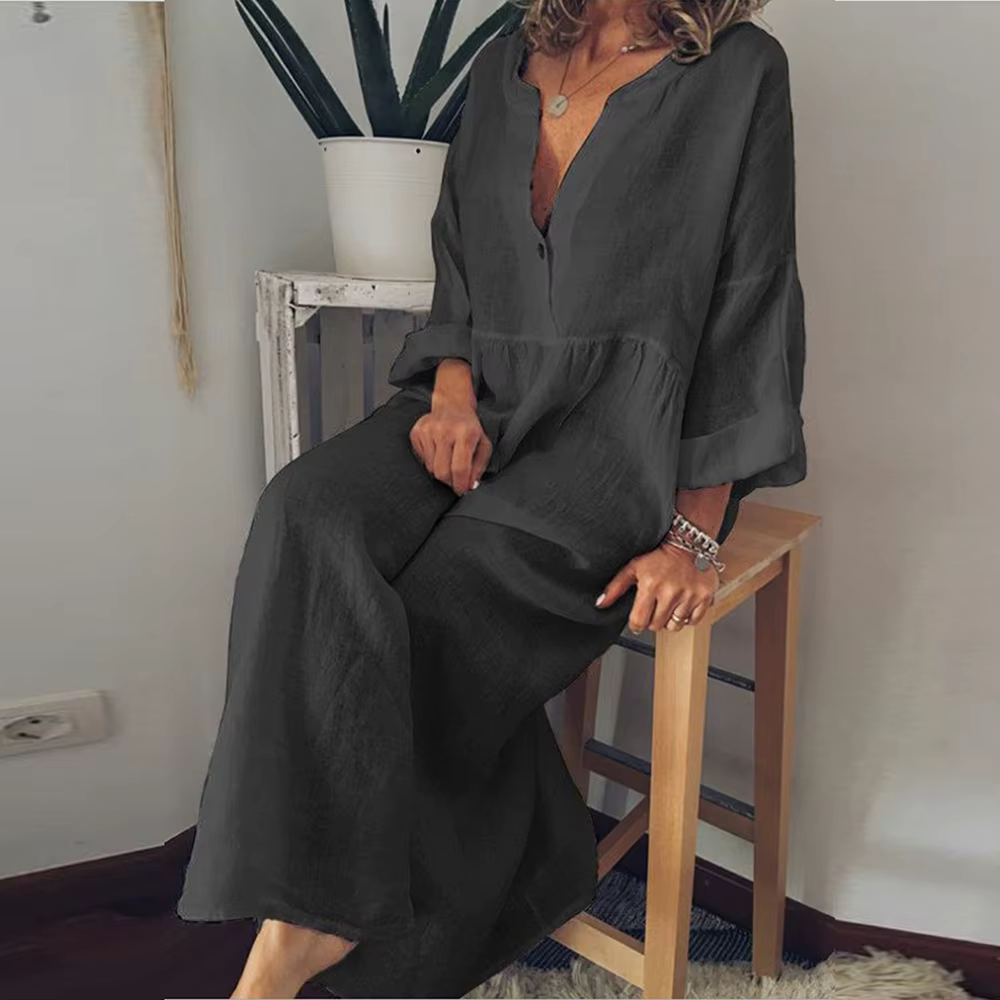 Natali - Maxikleid aus Leinen