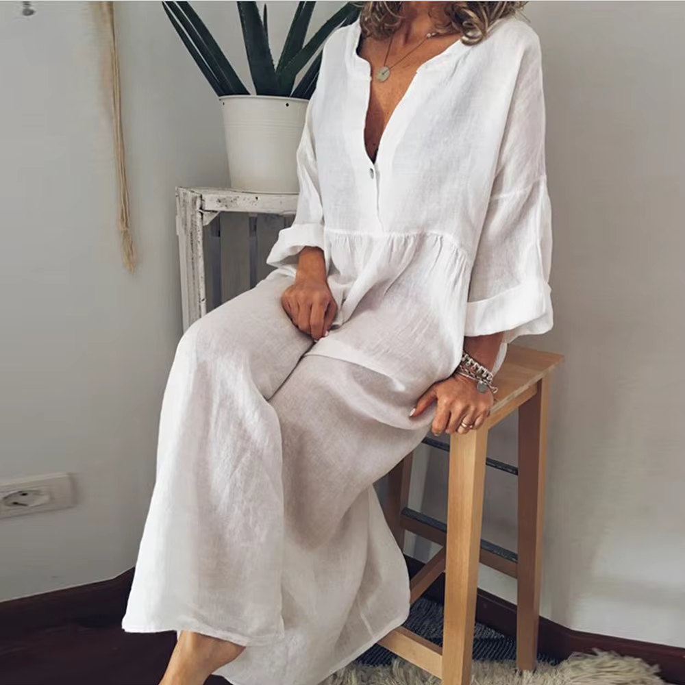Natali - Maxikleid aus Leinen