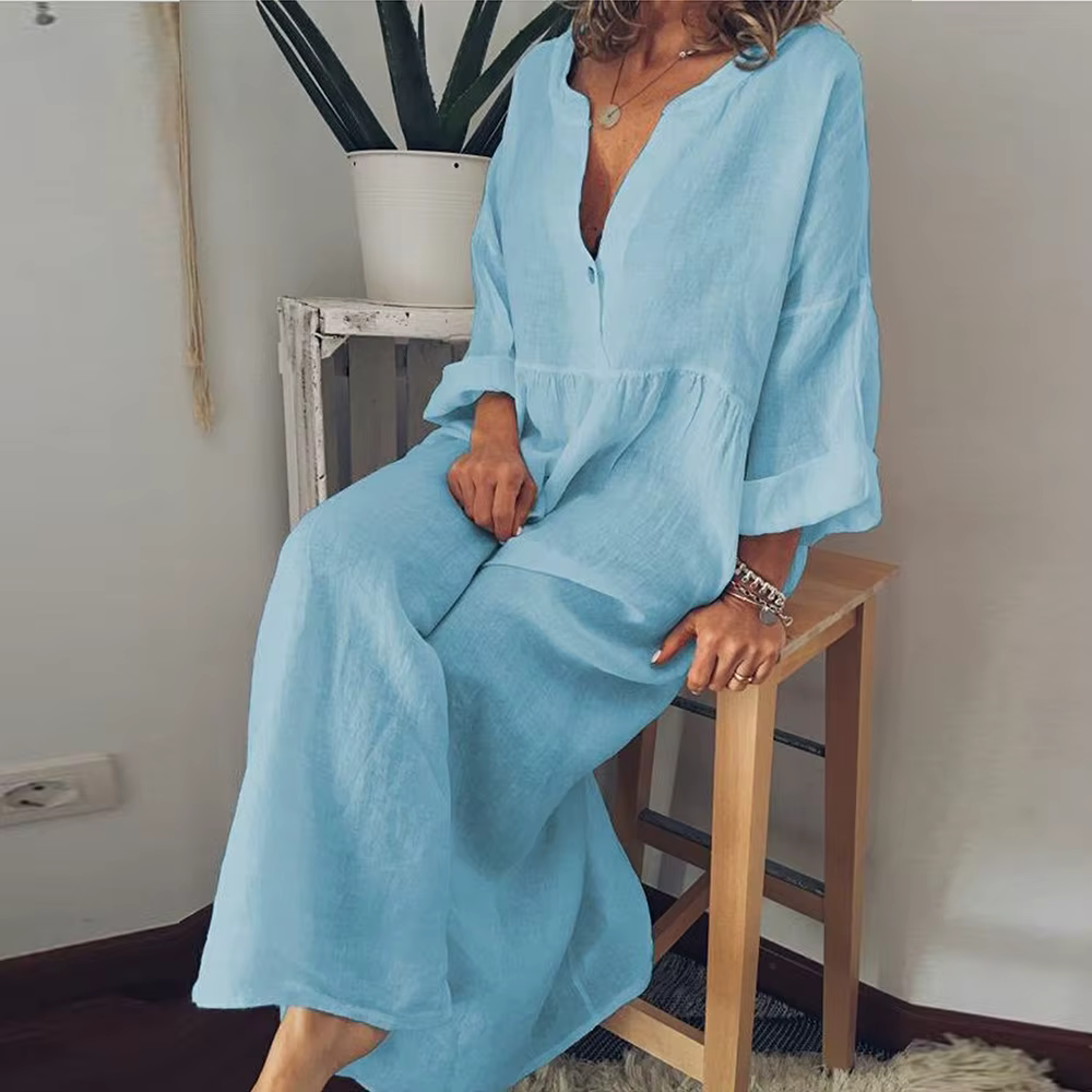 Natali - Maxikleid aus Leinen
