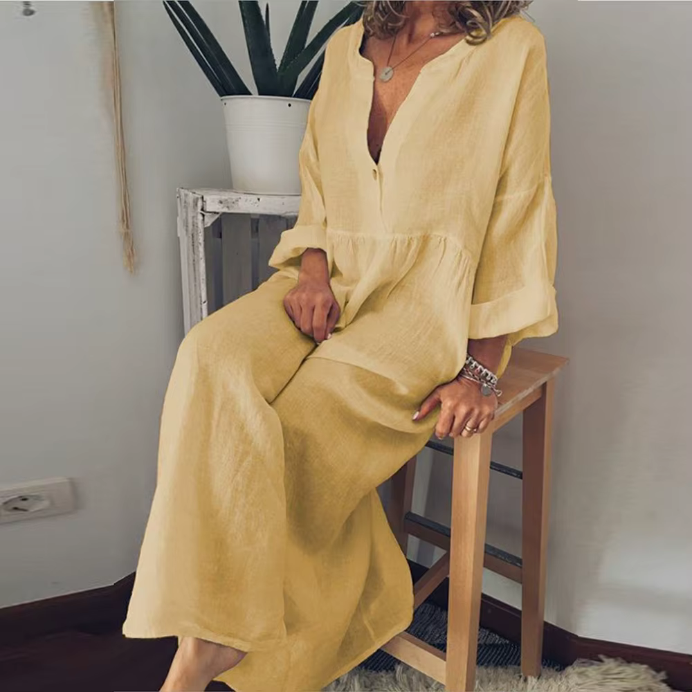 Natali - Maxikleid aus Leinen