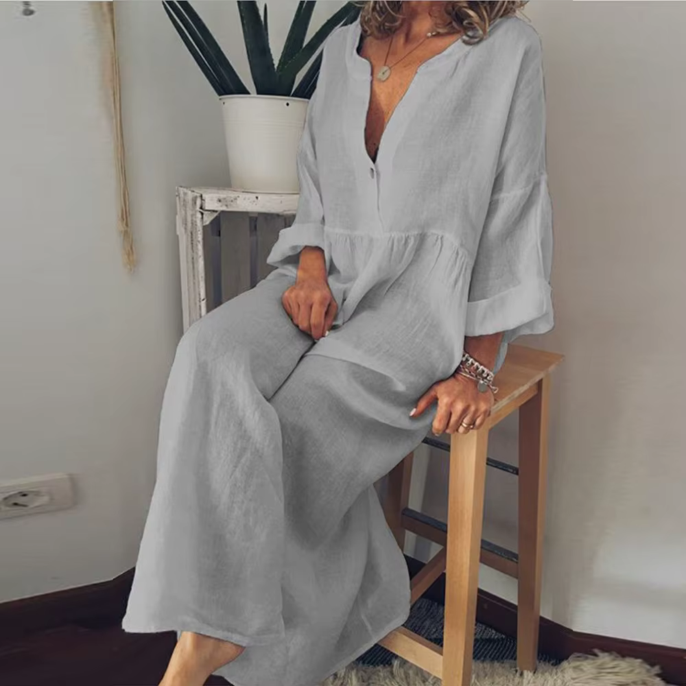 Natali - Maxikleid aus Leinen