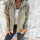 Danna™ - Cord-Jacke mit Kapuze und Reißverschluss