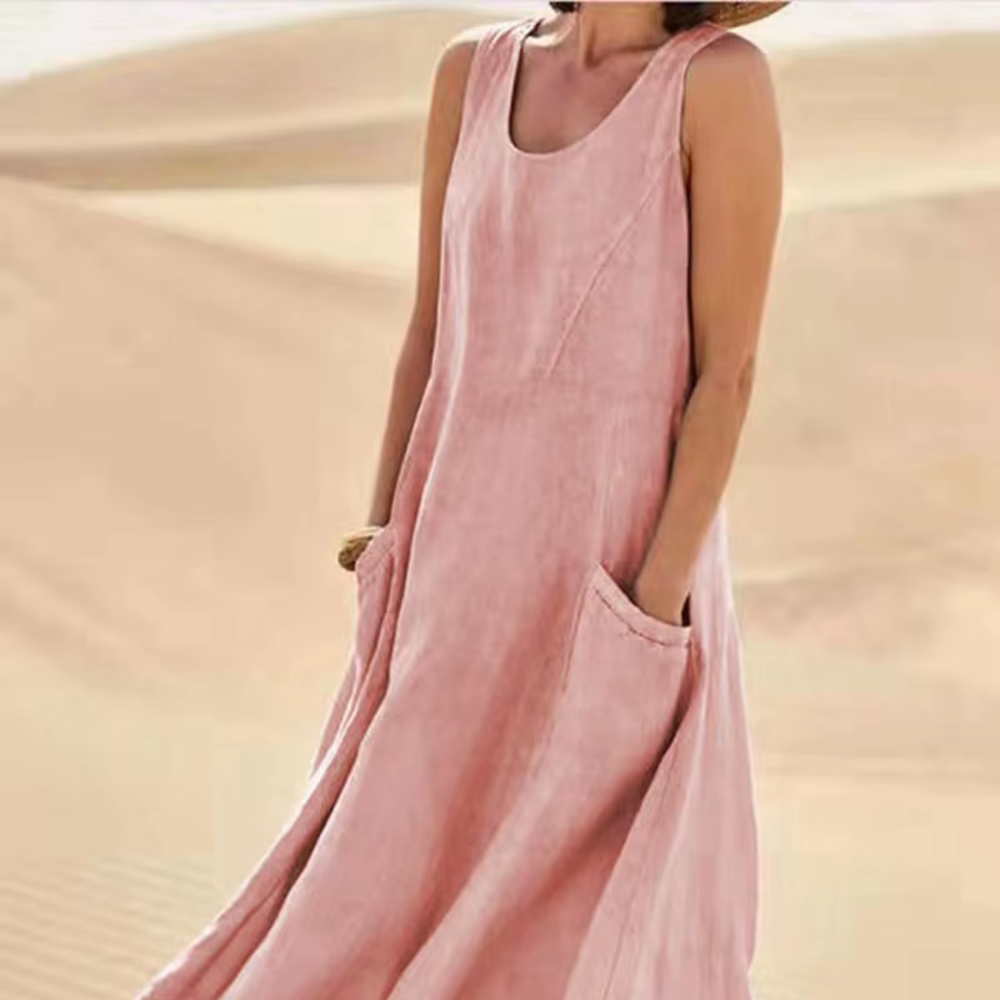 SOREYA – Die ärmellose sommerrobe mit maxitaschen maxikomfort
