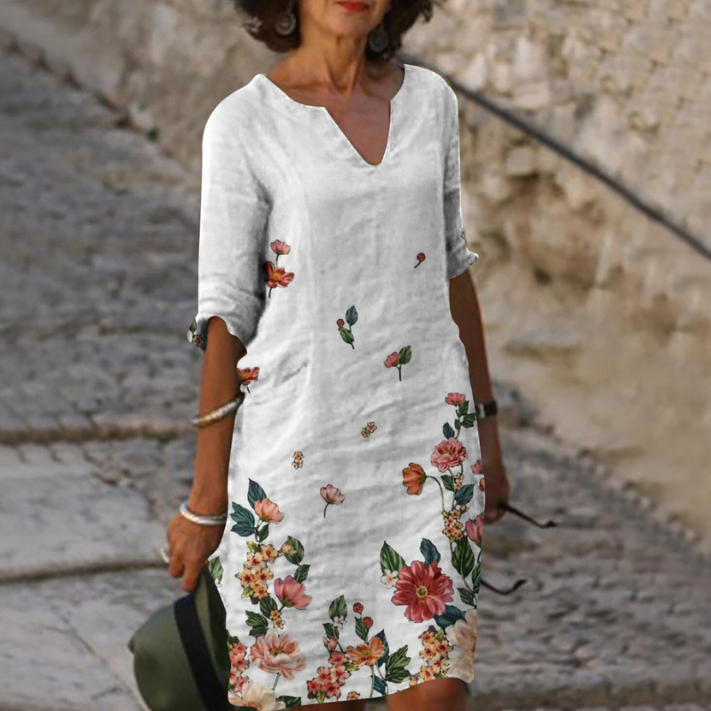 Sommerkleid Mit Halblangen Ärmeln Für Damen | Mini