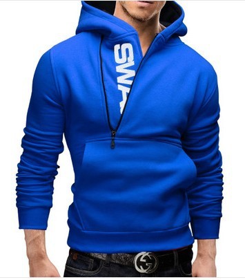 WW | Stylischer Kapuzenpulli Mit Seitlichem Reißverschluss