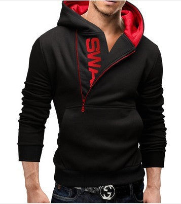 WW | Stylischer Kapuzenpulli Mit Seitlichem Reißverschluss