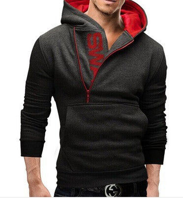 WW | Stylischer Kapuzenpulli Mit Seitlichem Reißverschluss