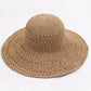 Leicht fallender Retro-Flacher Sommerhut – Emma