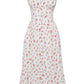 Amalie | Damen Geblümtes Midi-Sommerkleid