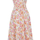 Amalie | Damen Geblümtes Midi-Sommerkleid