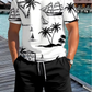 CALENO – Sommer-T-Shirt mit maritimem Print für Herren