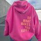 WW - Damen Hoodie - Lässiger Streetstyle mit Schriftzug