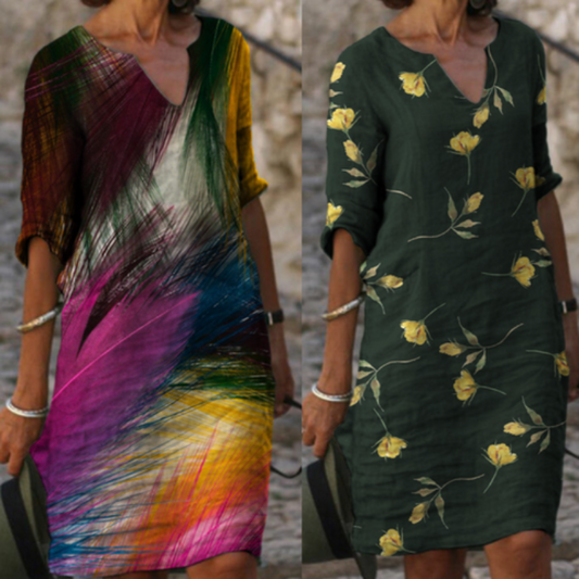 Sommerkleid Mit Halblangen Ärmeln Für Damen | Mini