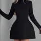 Eleanor - Elegantes Minikleid mit langen Ärmeln