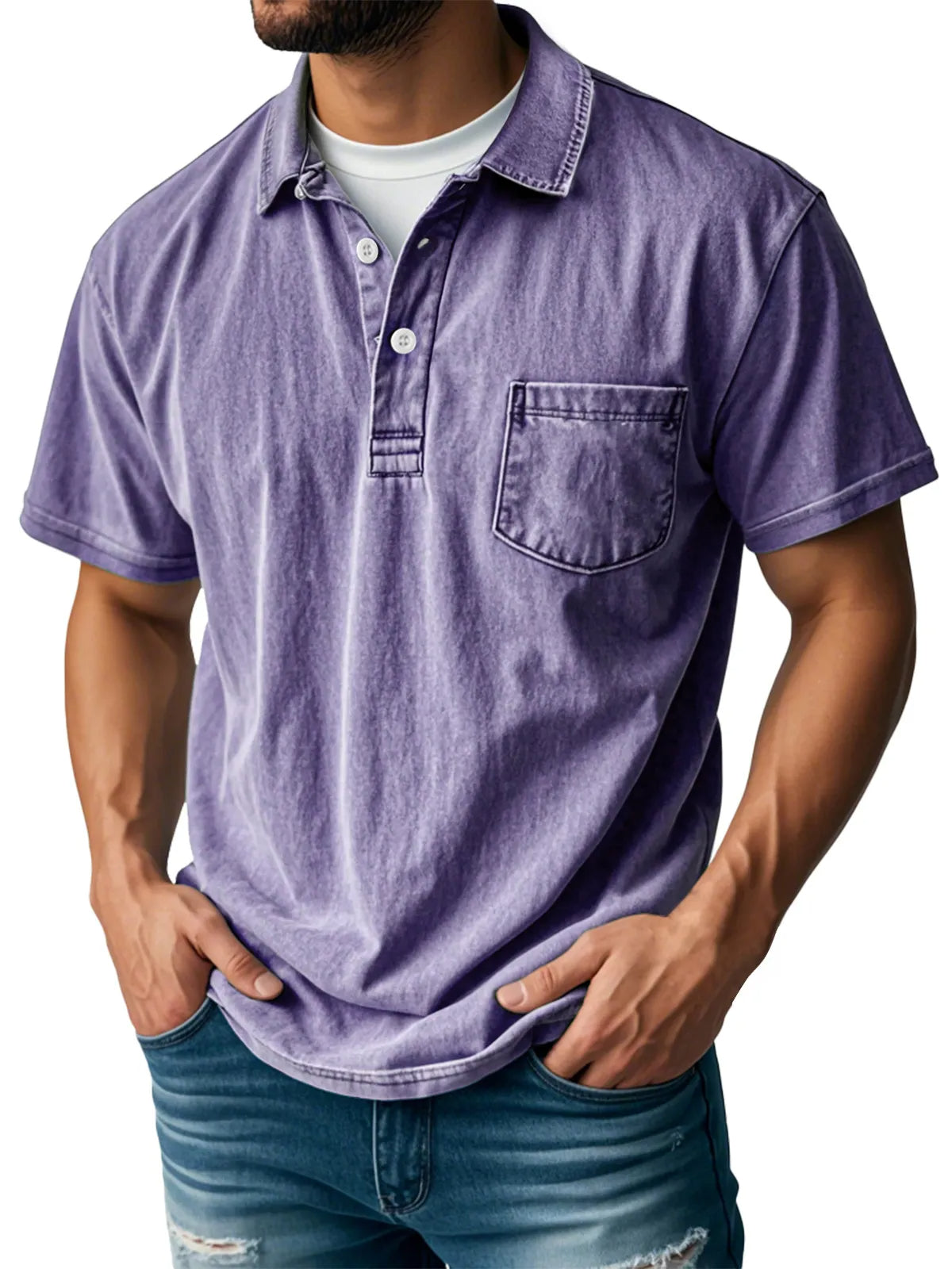 Sebastien™ - Herren Casual Vintage Polo-Shirt