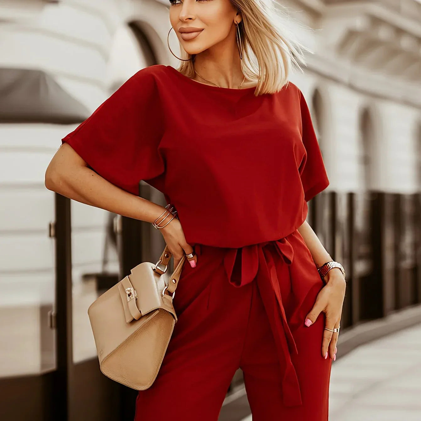 Jumpsuit mit weiten Beinen | Astrid | Frühlingstrend 2025: Stilvoll und Bequem