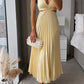 Elsa - Plissee-Maxikleid