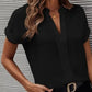 Alma | Damen Bluse mit kurzen Ärmeln