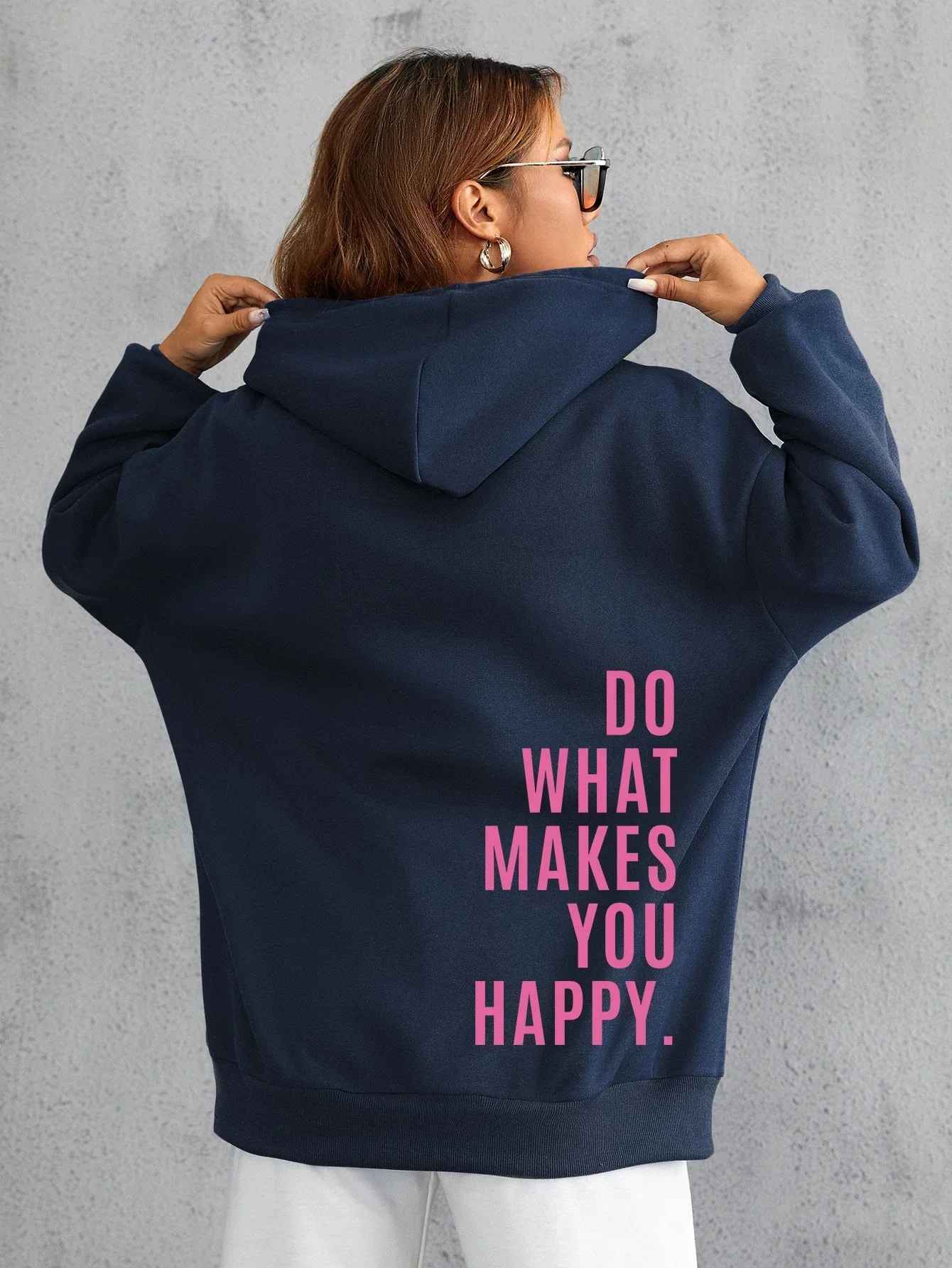 WW - Damen Hoodie - Lässiger Streetstyle mit Schriftzug