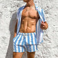 Stylisches Herren Sommer-Set mit Streifenmuster - StreifenFrisch