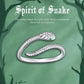 Silberner Platin-Reptilienring