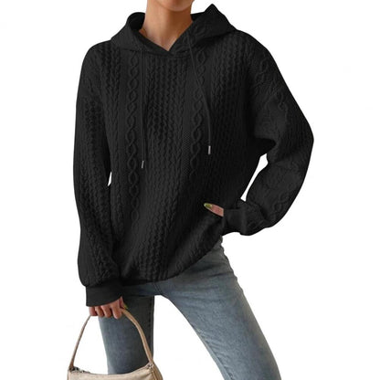 WW | Bequemer Oversized Woven Hoodie mit Kapuze