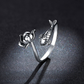 Koi und Lotus verstellbarer Ring