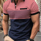 Gestreiftes Sommer-Polohemd für Herren – Damian
