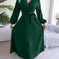 Aventura – Elegantes Plissee-Wickelkleid