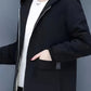WW | Kapuzenmantel für Damen - schwarze Freizeitjacke