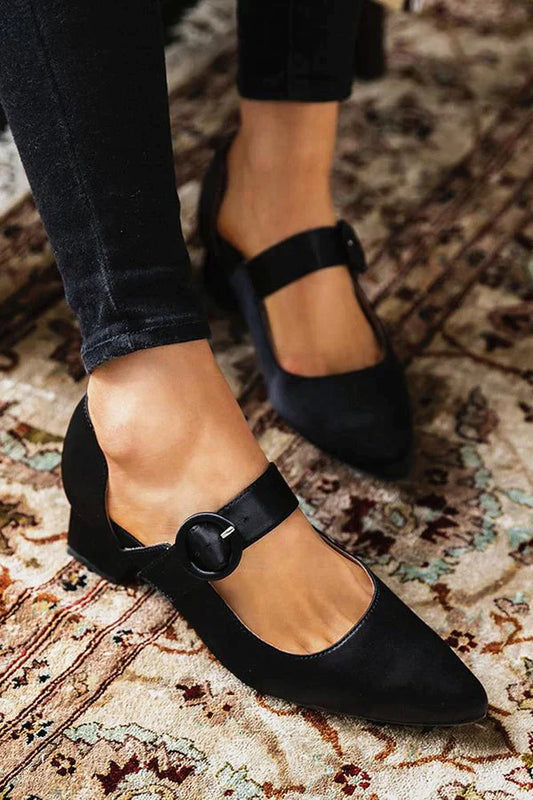 Damen Mary Jane Pumps – Elegante Schuhe mit Blockabsatz & verstellbarem Riemen