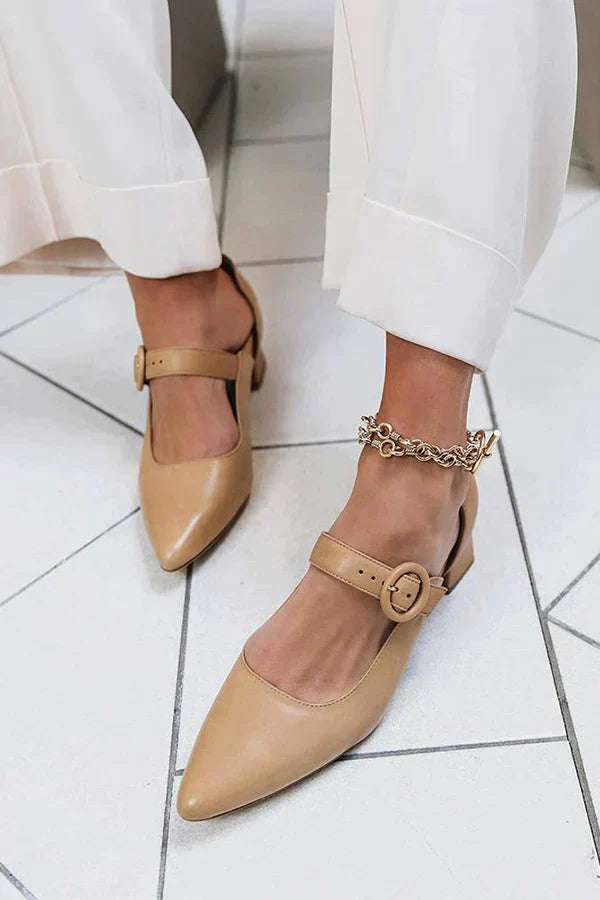 Damen Mary Jane Pumps – Elegante Schuhe mit Blockabsatz & verstellbarem Riemen