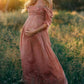 Ronalyn - Umstandsmode Rippenkleid mit Bootsausschnitt
