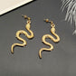 Reptil Glanz | Vintage Schlange Form baumeln Ohrringe