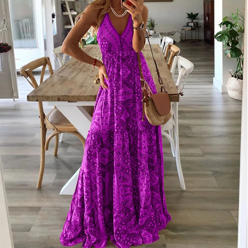 Blumenkleid für Frauen im Boho-Stil - Vaelyssa