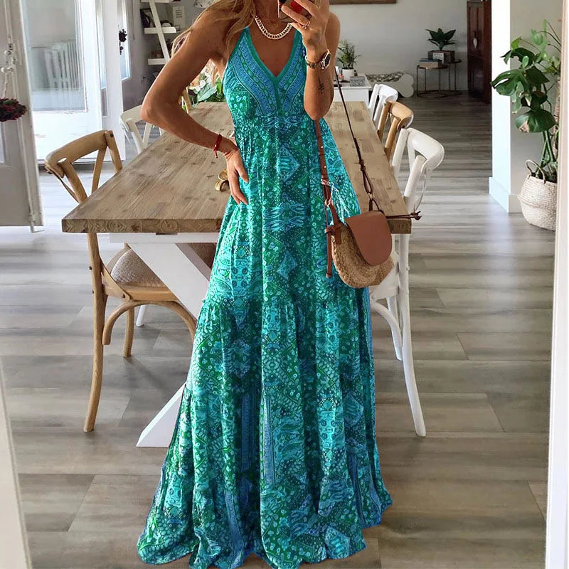 Blumenkleid für Frauen im Boho-Stil - Vaelyssa