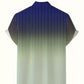 Christopher – kurzärmliges button-down-hemd für herren mit farbverlauf und streifenmuster für frühling/sommer