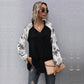 Damen Kapuzenpullover mit floralem Design und peplum Schnitt WW