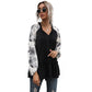 Damen Kapuzenpullover mit floralem Design und peplum Schnitt WW